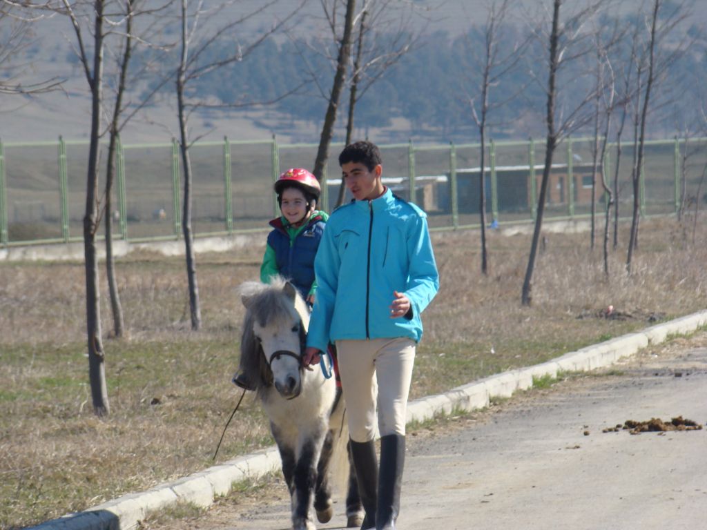 A pony riding at Tbilisi Hippodrome