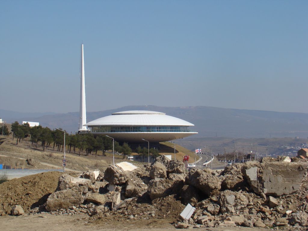 UFO landed in Tbilisi - actually it's some emergency call centre building