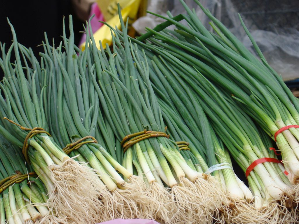 Spring Onions at Tbilisi market