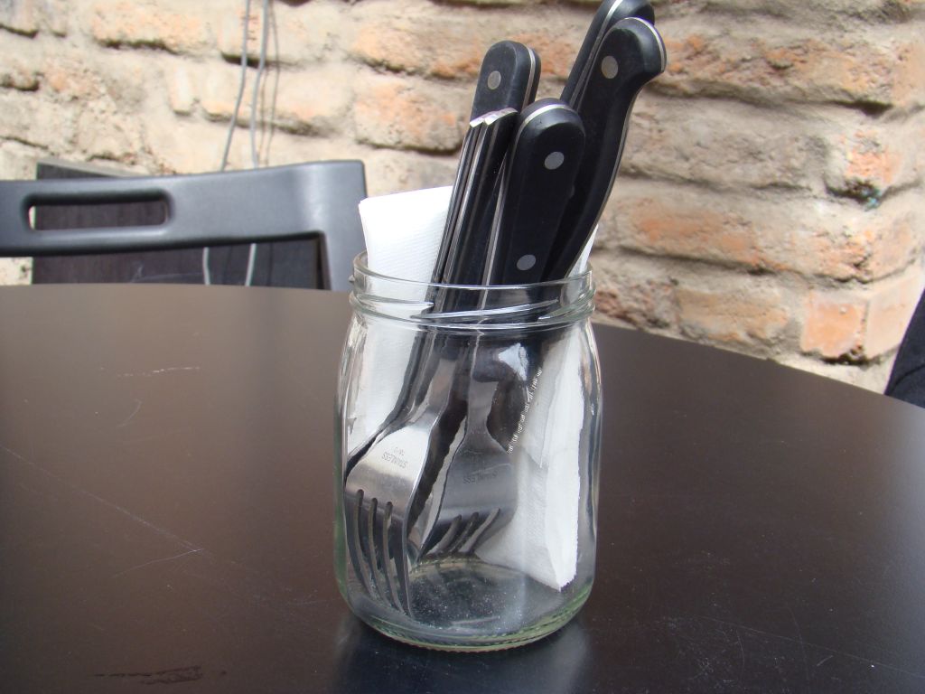 Cutlery in the jar