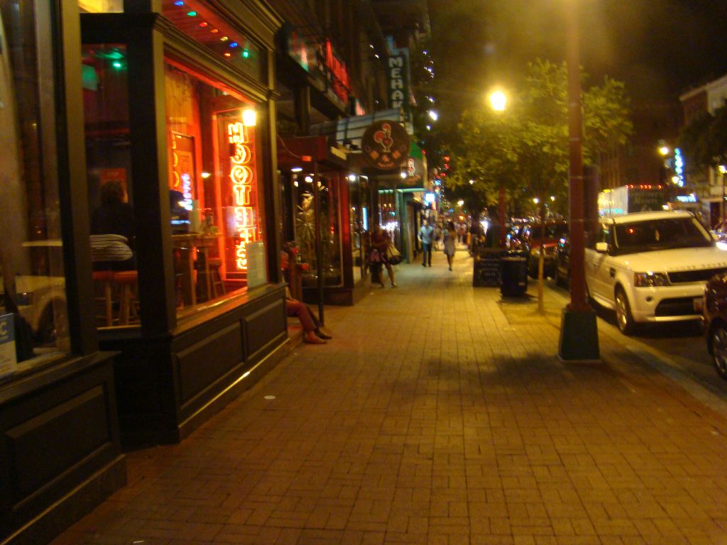 Lively street in Washington D.C.