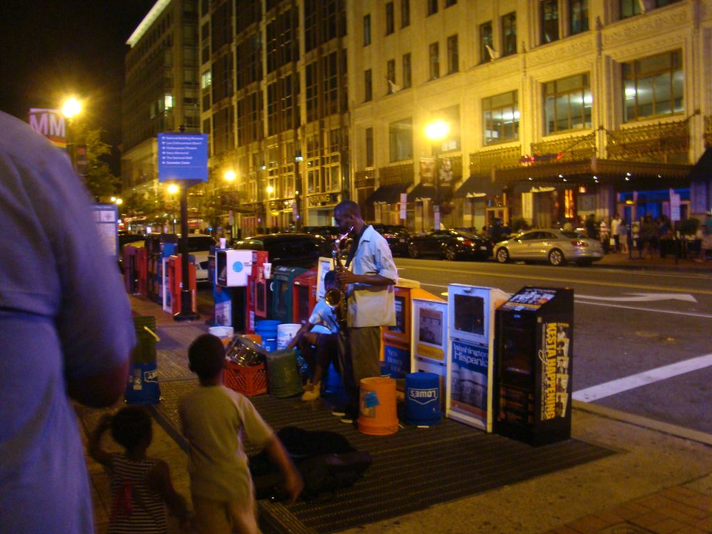 Street musicians in Washington D.C. 