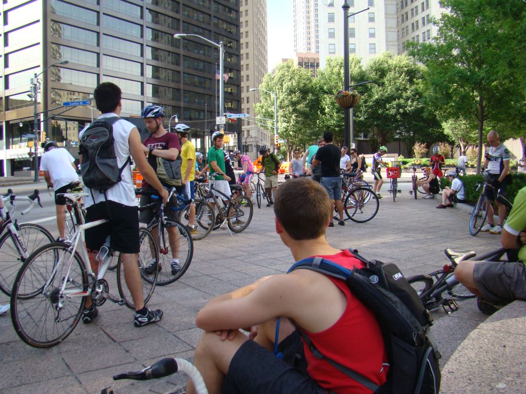 Cyclists in Downtown Atlanta