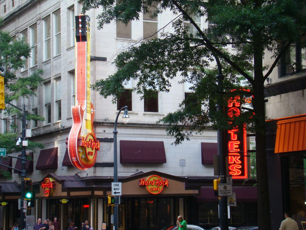 Hard Rock cafe in Downtown Atlanta