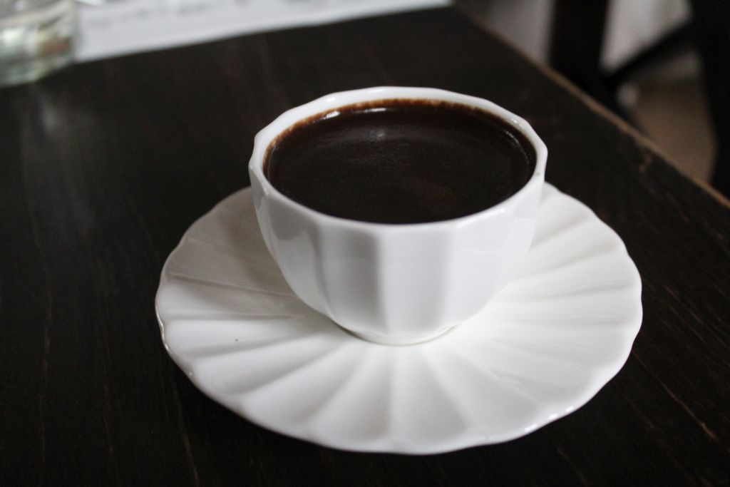 Turkish coffee at Chashnagiri Natakhtari restaurant