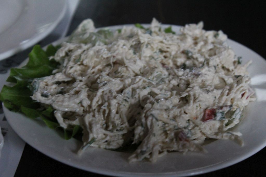 Chicken salad at Chashnagiri Natakhtari restaurant