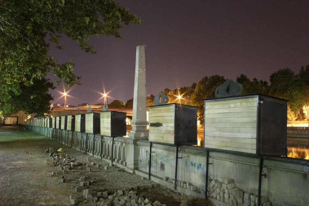 River Mtkvari embankment in Tbilisi