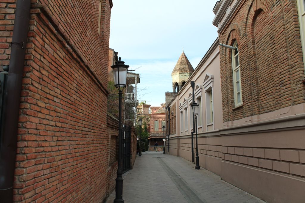 A lovely and narrow street in Old Tbilisi (Ioane Shavteli street)
