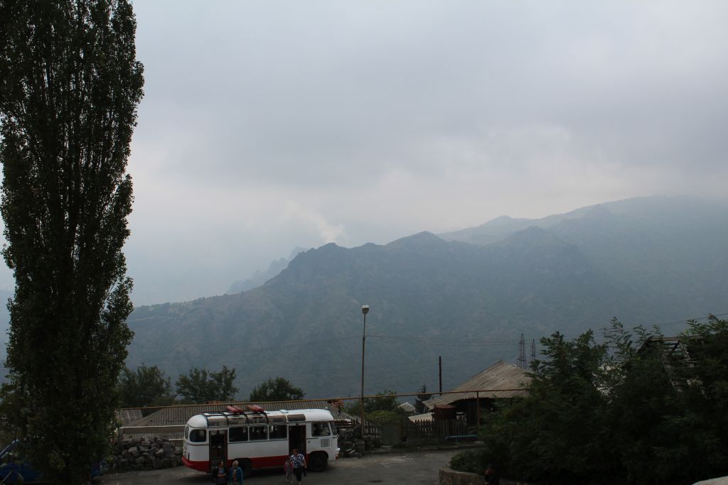 Local Armenian bus near Haghpat monastery