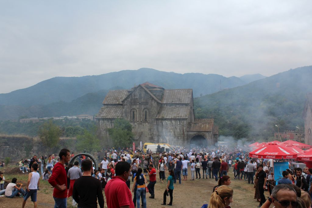 Barbecue festival held at Akhtala monastery