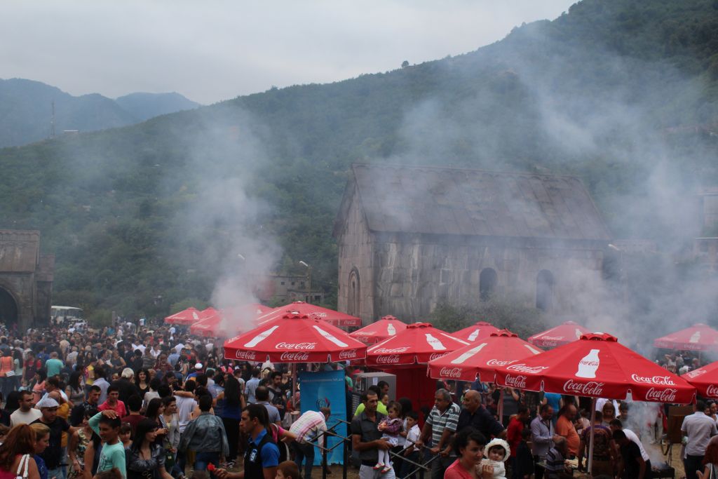 Barbecue festival at Akhtala monastery