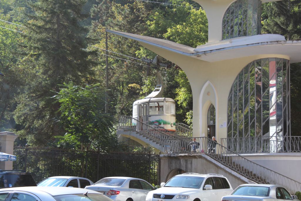 Cable car station in Borjomi