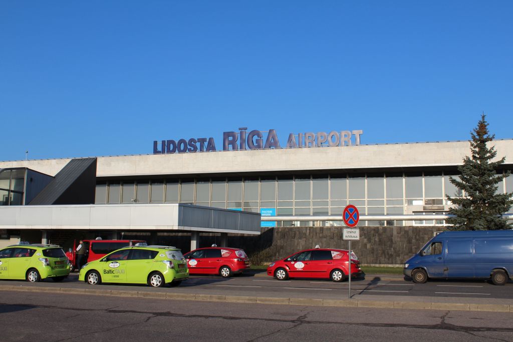 Parking lot at Riga airport