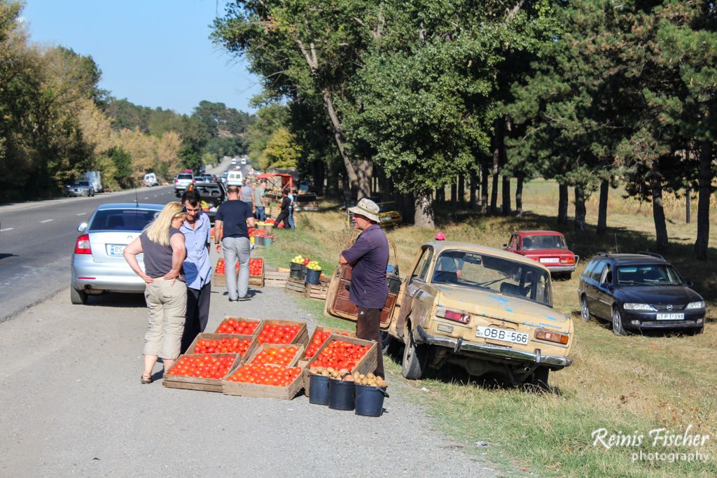 Negotiating a deal with local farmers