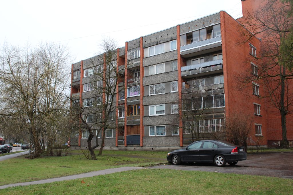 Soviet style block houses in Iļguciems