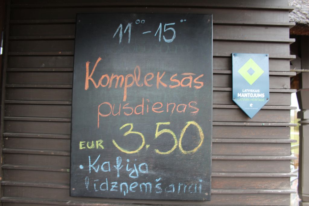 Lunch menu at Bakery Lāči