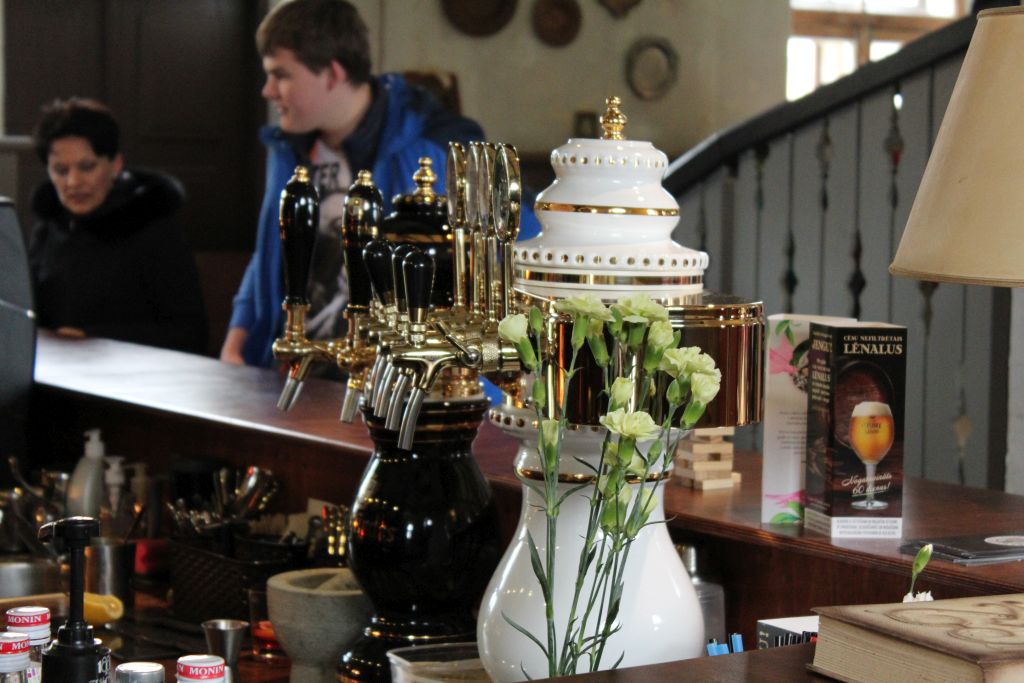 Bar counter at Bangert's restaurant