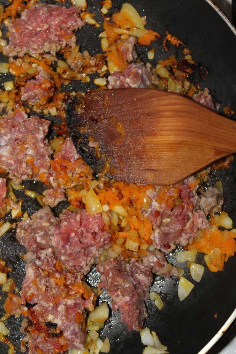 add ground meat