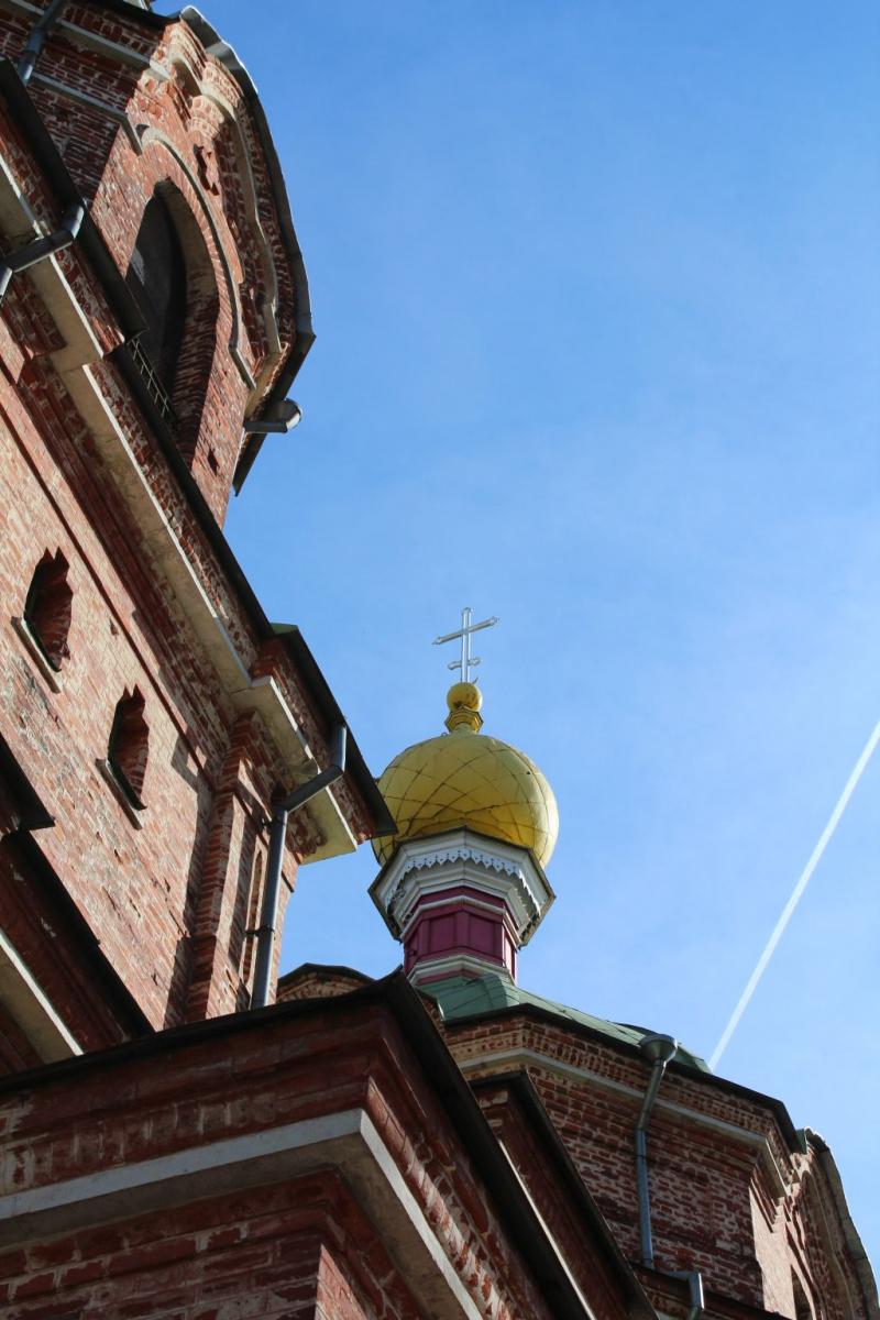 Yellow church cupola 