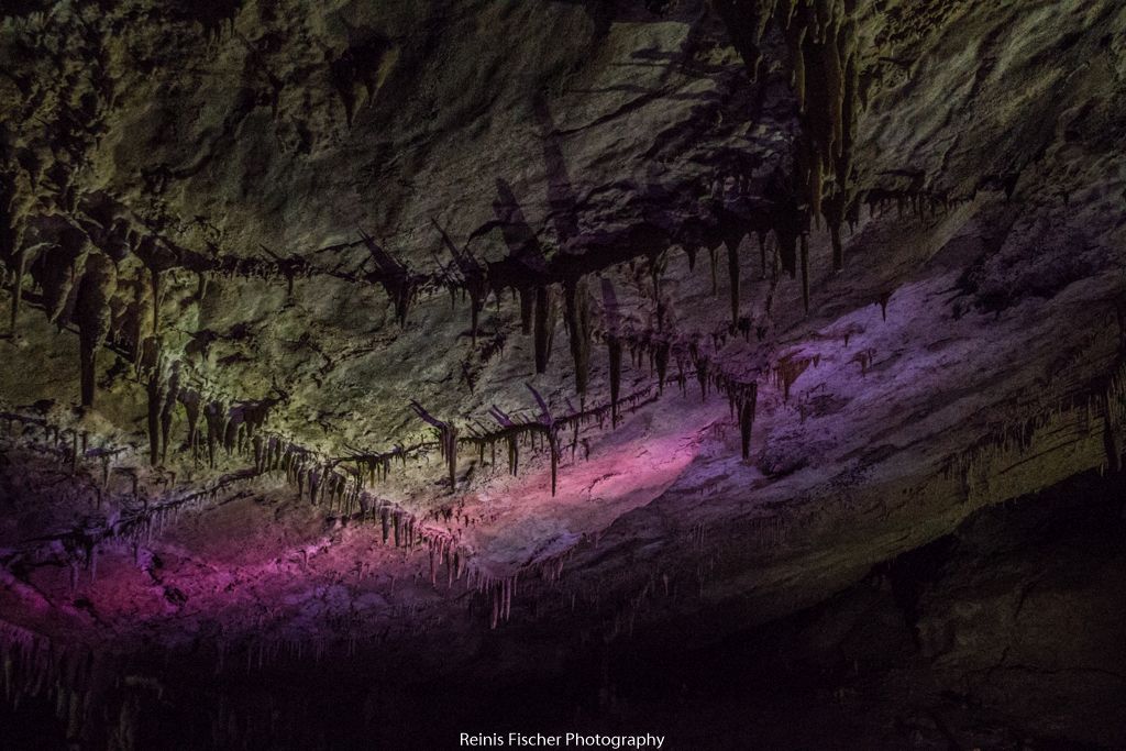 Stalactites inside Prometheus cave