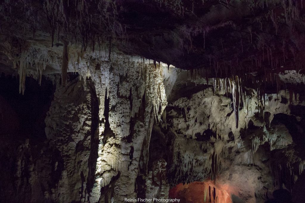Stalactites inside Prometheus Cave