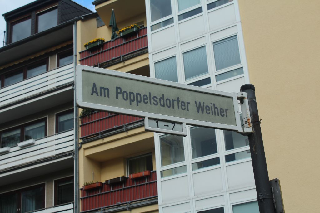 Street table in Bonn, Germany