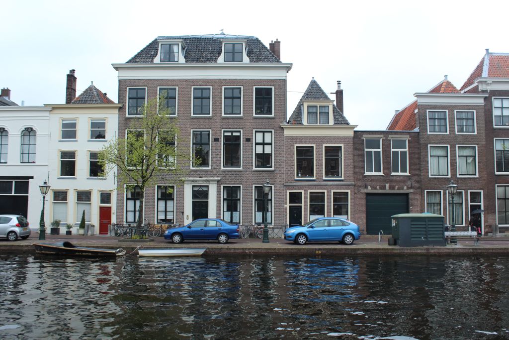 Channel in Leiden, Netherlands