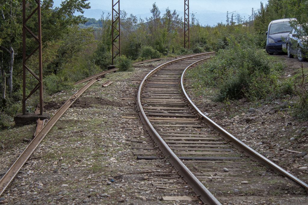 Rail tracks near Motsameta monastery