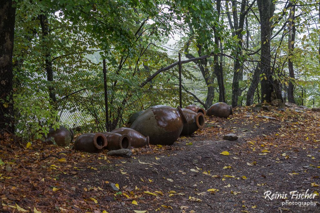 Clay pots for storing wine