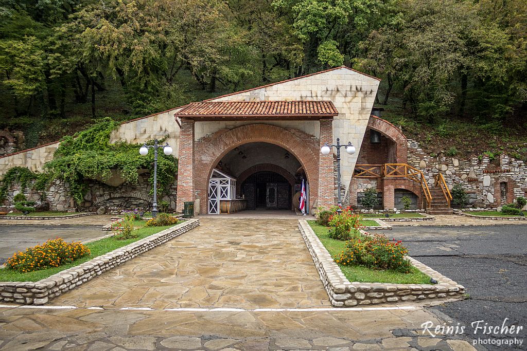 Wine Tunnel at Winery Khareba near Kvareli town in Georgia