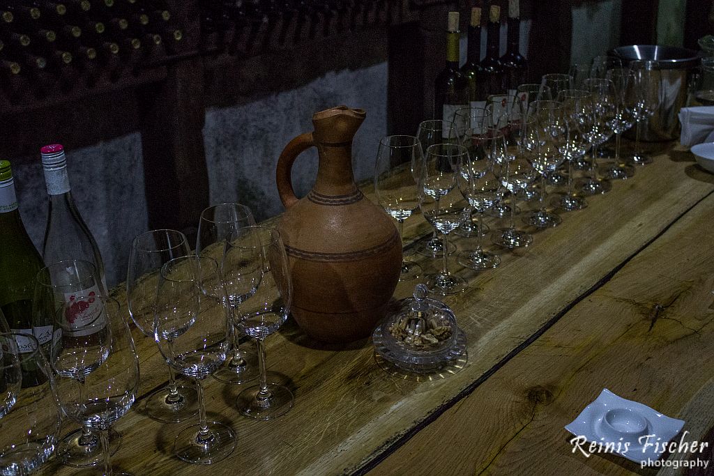 Wine tasting at Winery Khareba near Kvareli