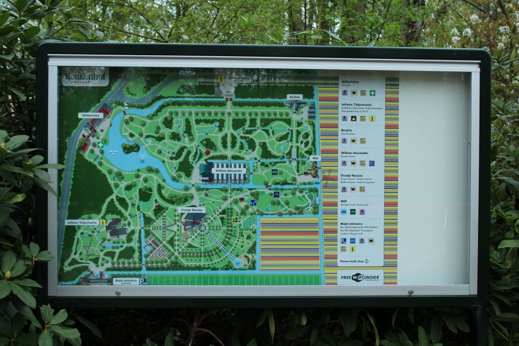 Keukenhof's garden plan