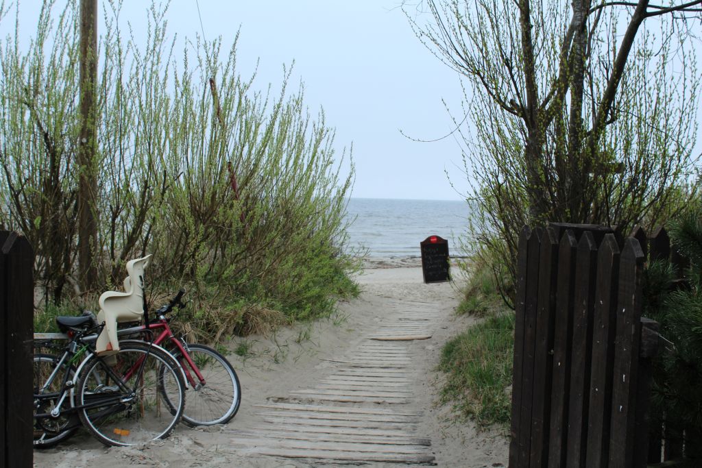 Road to the sea from this Restaurant