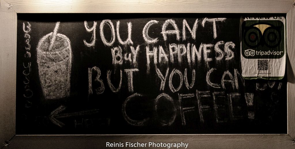 You can't buy happiness but you can buy coffee