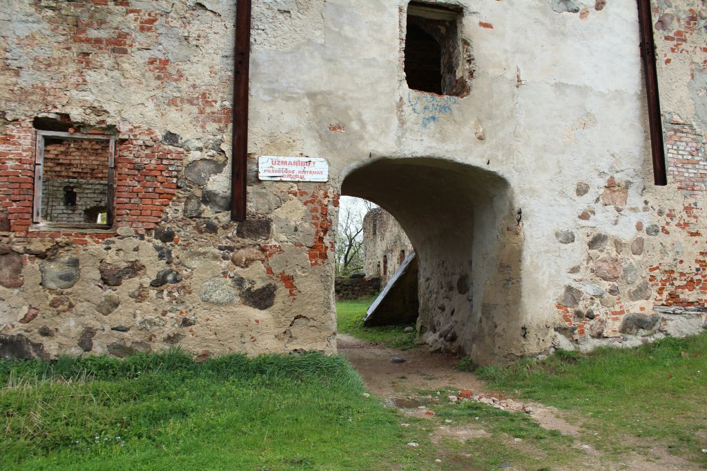 Entrance at Aizpute Livonian Order Castle