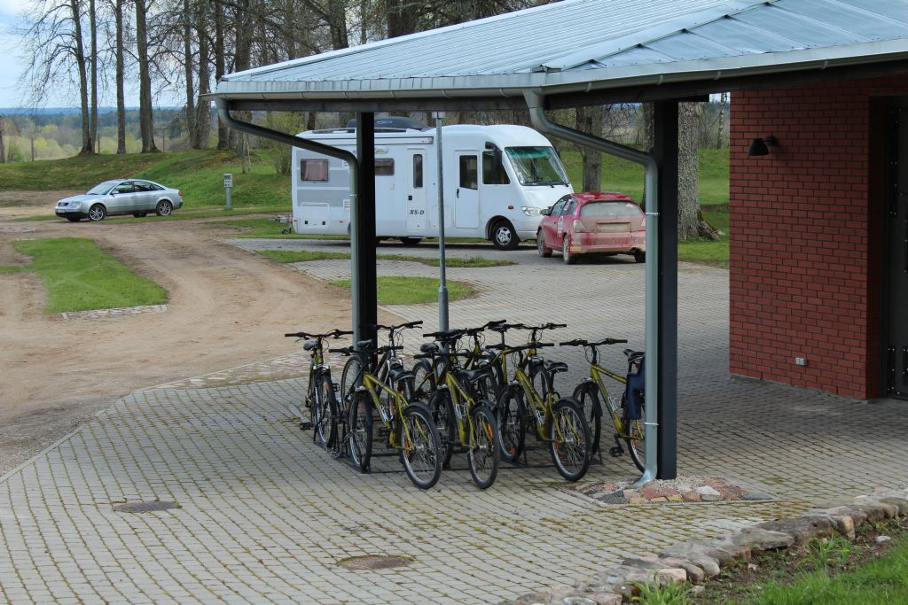 Bicycle parking at Berghof