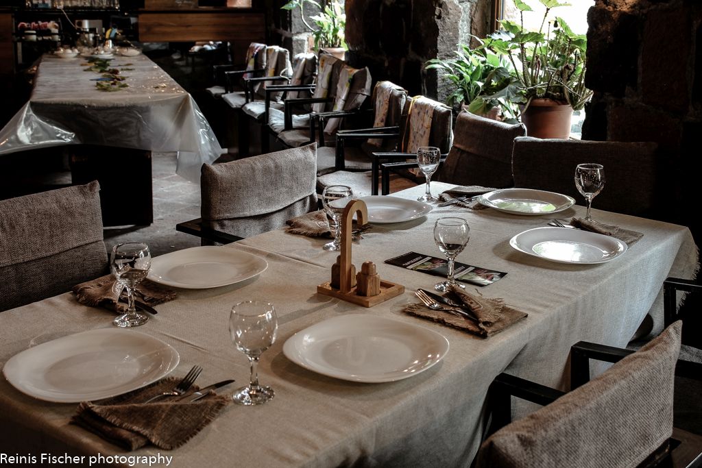 Interior at Sareckela restaurant in Tbilisi