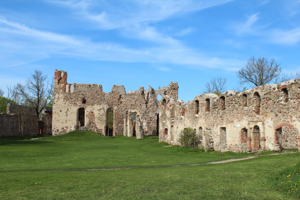 Inside territory at Dobele castle