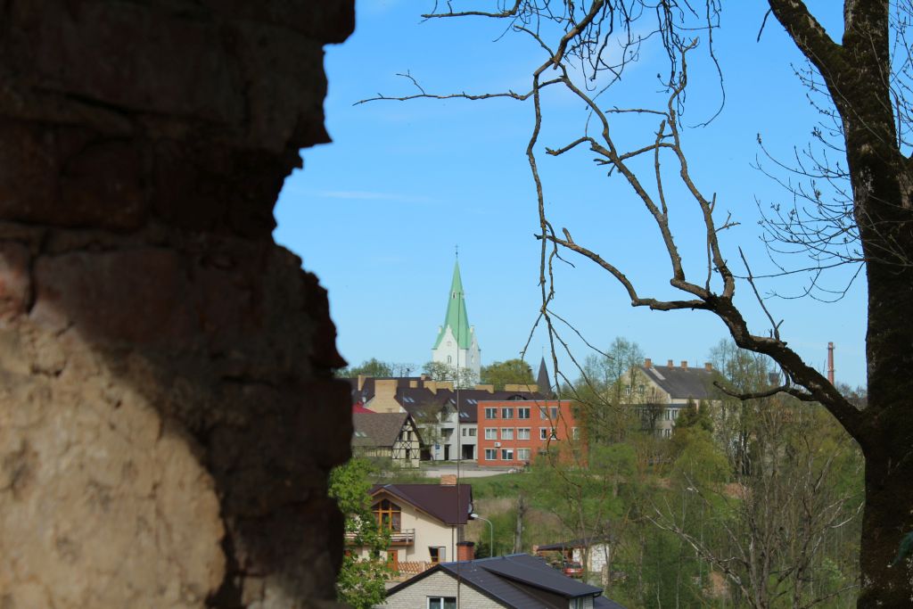 View to Dobele Evangelical church