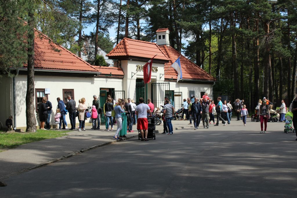 Entrance gates at Riga zoo