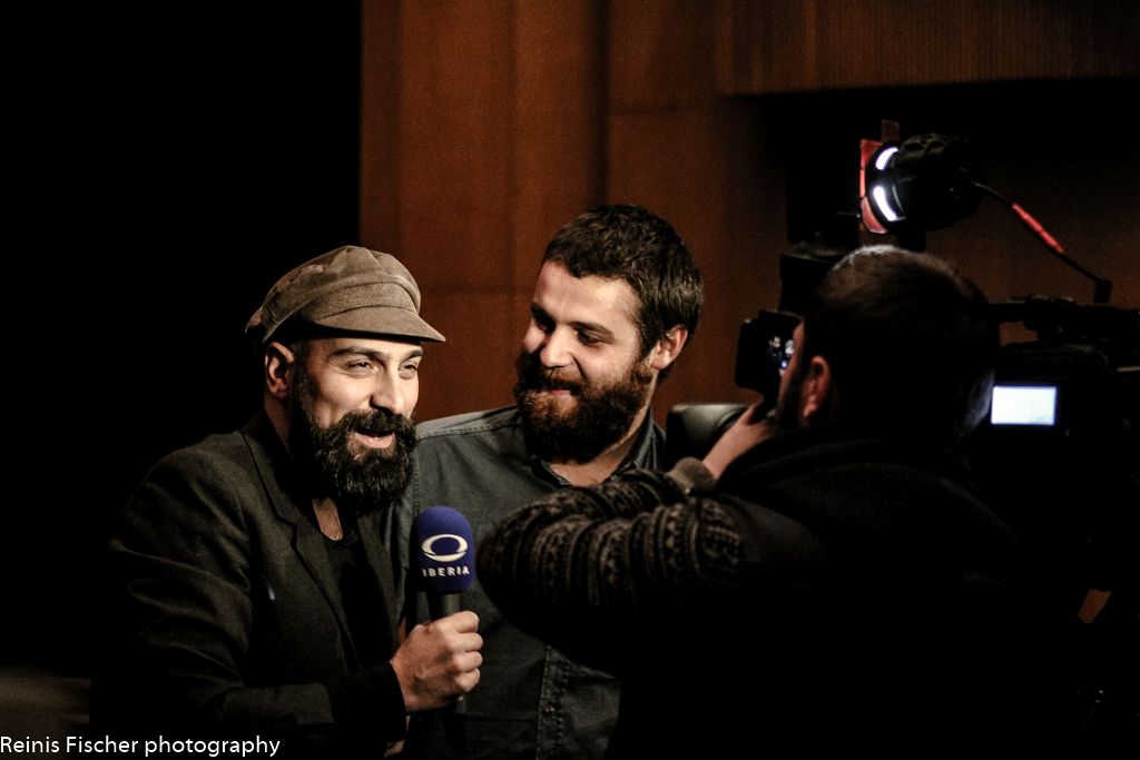 Local Georgian Tv Iberia taking interviews before show has started