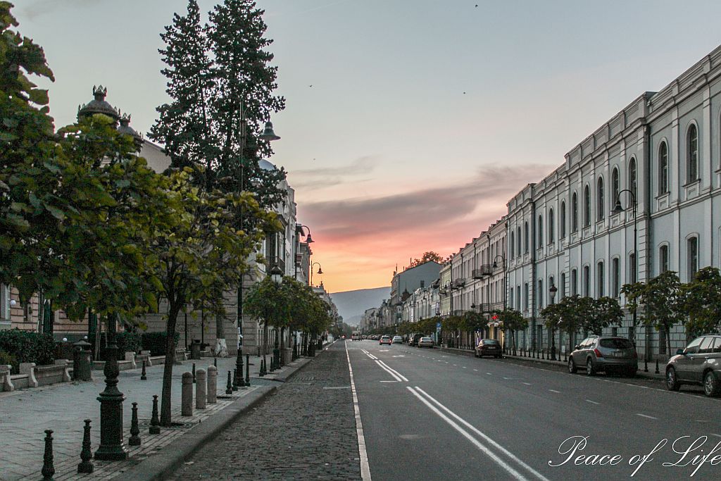 David Agmashenebeli street in Tbilisi