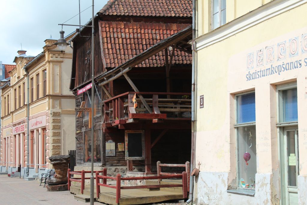 Stender's Bar&Club is located on charming street in Kuldīga