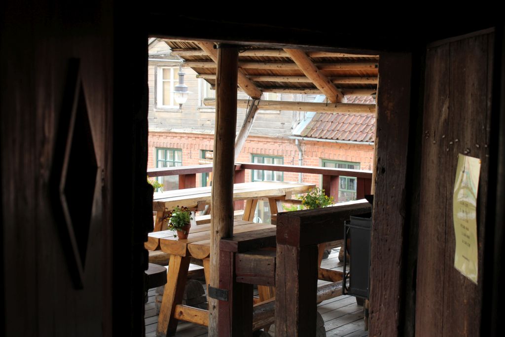 Outdoor patio at Stender's place