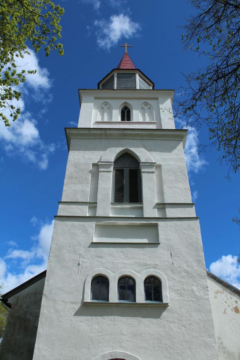 Bell tower of Skrunda Church