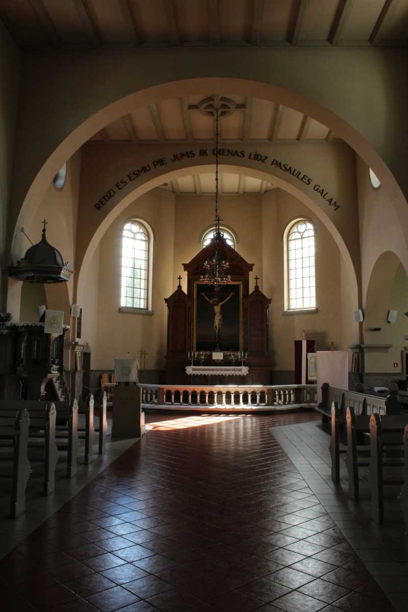 The altarpiece at Saldus St. John's church