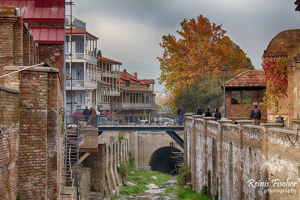 A channel and fortification walls in Abanotubani