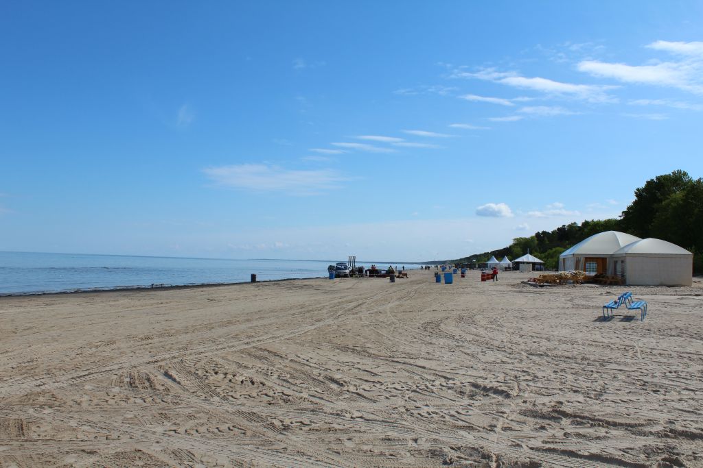 White sand beach in Jūrmala