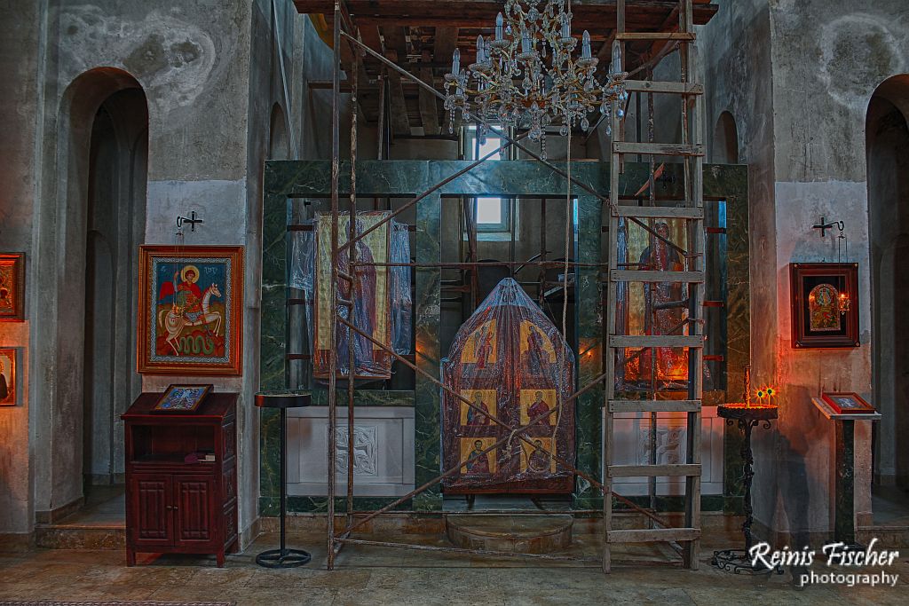 Altar inside church