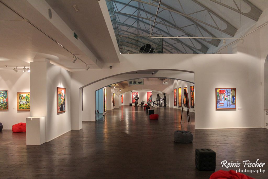 Exhibition hall at Zurab Tsereteli Museum of Modern Art